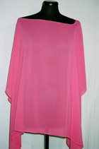 Poncho aus Chiffon