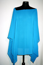 Poncho aus Chiffon